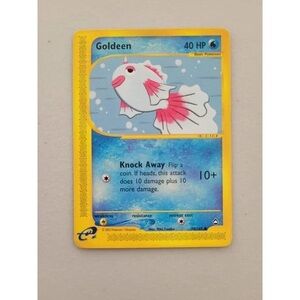 Pokemon Goldeen Trading Card - Yellow and Blue